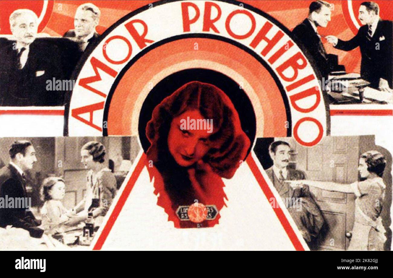 Movie Poster  Film Forbidden (USA 1932)   Director: Frank Capra 09 January 1932   **WARNING** This Photograph is for editorial use only and is the copyright of COLUMBIA PICTURES and/or the Photographer assigned by the  Film or Production Company and can only be reproduced by publications in conjunction with the promotion of the above  Film. A Mandatory Credit To COLUMBIA PICTURES is required. The Photographer should also be credited when known. No commercial use can be granted without written authority from the  Film Company. Stock Photo