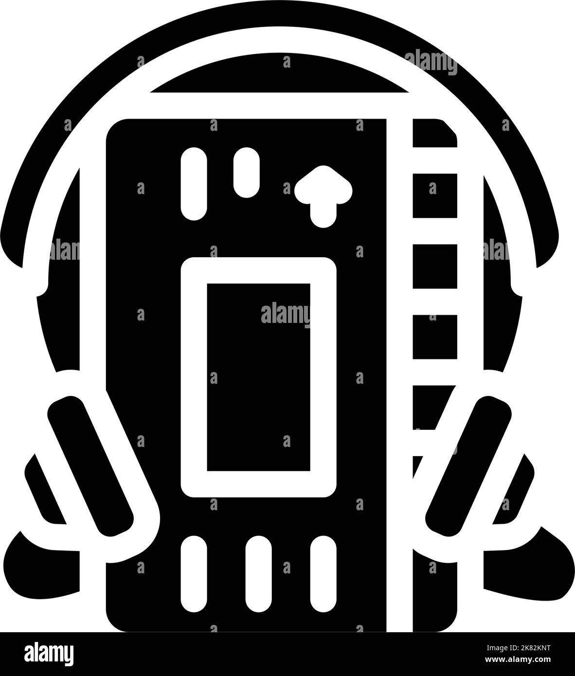 cassette audio player glyph icon vector illustration Stock Vector Image ...