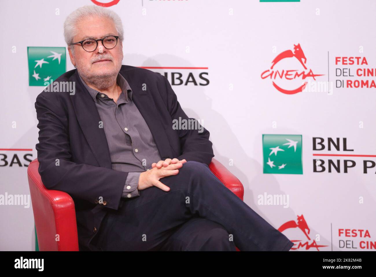 Rome, Italy. 20th Oct, 2022. Roberto Andò poses for the photocall of the movie 'La stranezza' at the opening of Rome Film Fest at Auditorium Parco della Musica. Credit: SOPA Images Limited/Alamy Live News Stock Photo