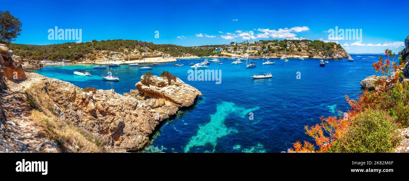 Cala Portals Vells Mallorca Island, Spain Stock Photo