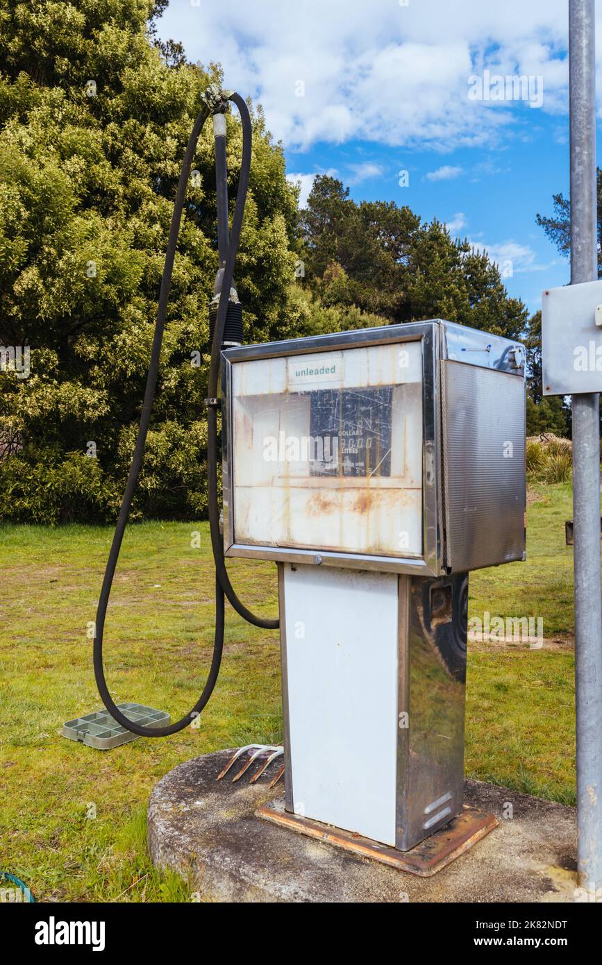 Herrick Gas Pump in Tasmania Australia Stock Photo Alamy