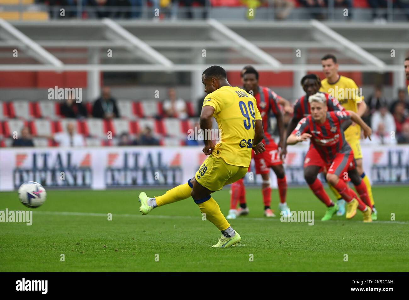 Alberto Braglia stadium, Modena, Italy, December 18, 2022, Davide Diaw  celebrates after scoring the gol of 1-1 during Modena FC vs Benevento  Calcio - Italian soccer Serie B match Stock Photo - Alamy