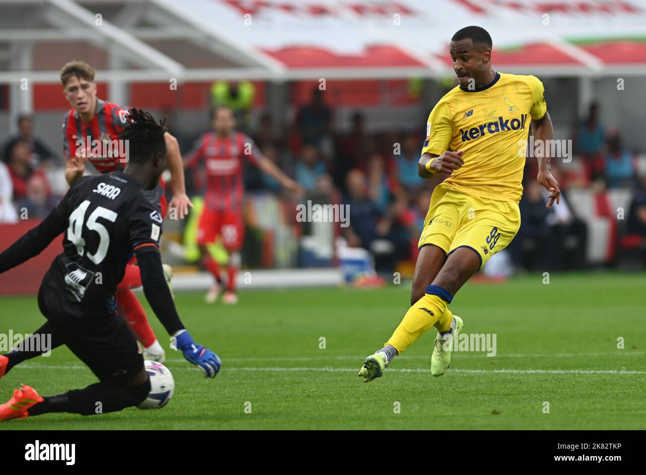 Alberto Braglia stadium, Modena, Italy, December 18, 2022, Davide Diaw  celebrates after scoring the gol of 1-1 during Modena FC vs Benevento  Calcio - Italian soccer Serie B match Stock Photo - Alamy