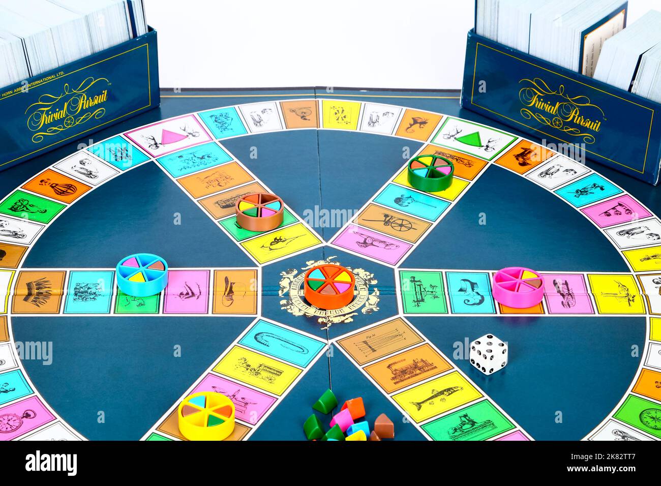 Trivial Pursuit the Genus edition general knowledge board game circa 1980s Stock Photo