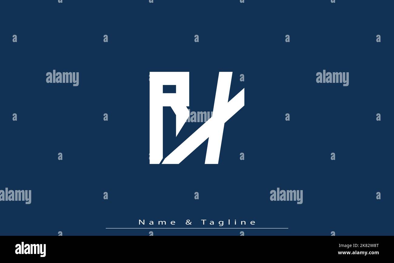 Alphabet letters Initials Monogram logo RX , XR Stock Vector