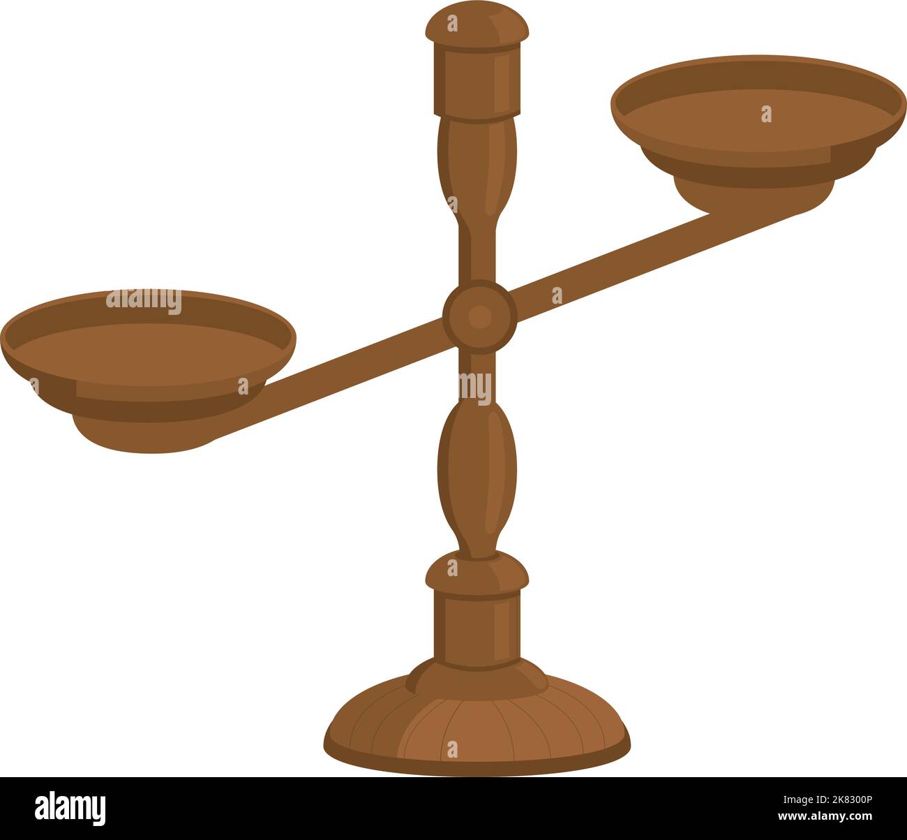 balance scale isolated on white background Stock Vector Image & Art - Alamy