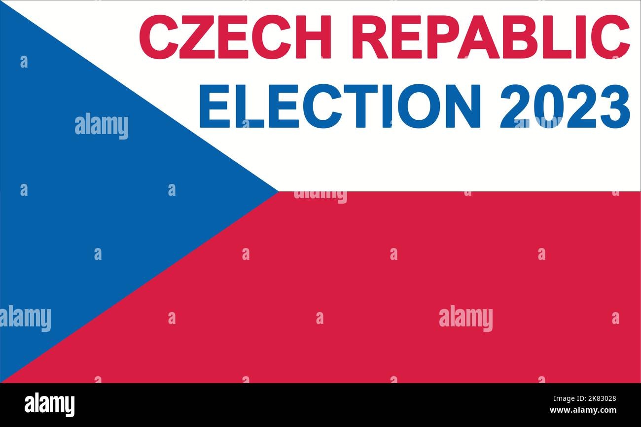 Czech Election Day 2023. President and Parliament. National Day Stock