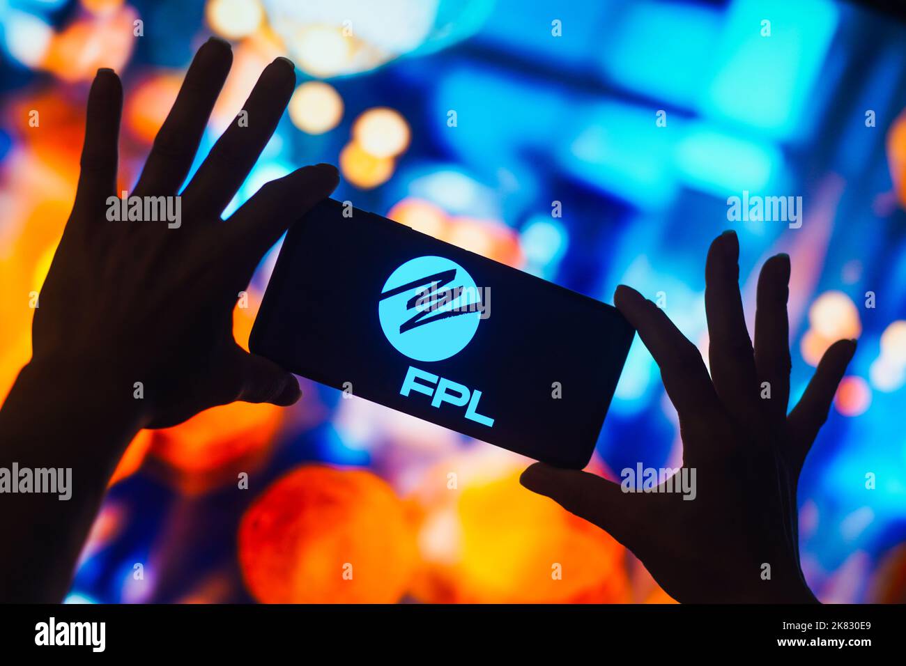 In this photo illustration the florida power and light company fpl