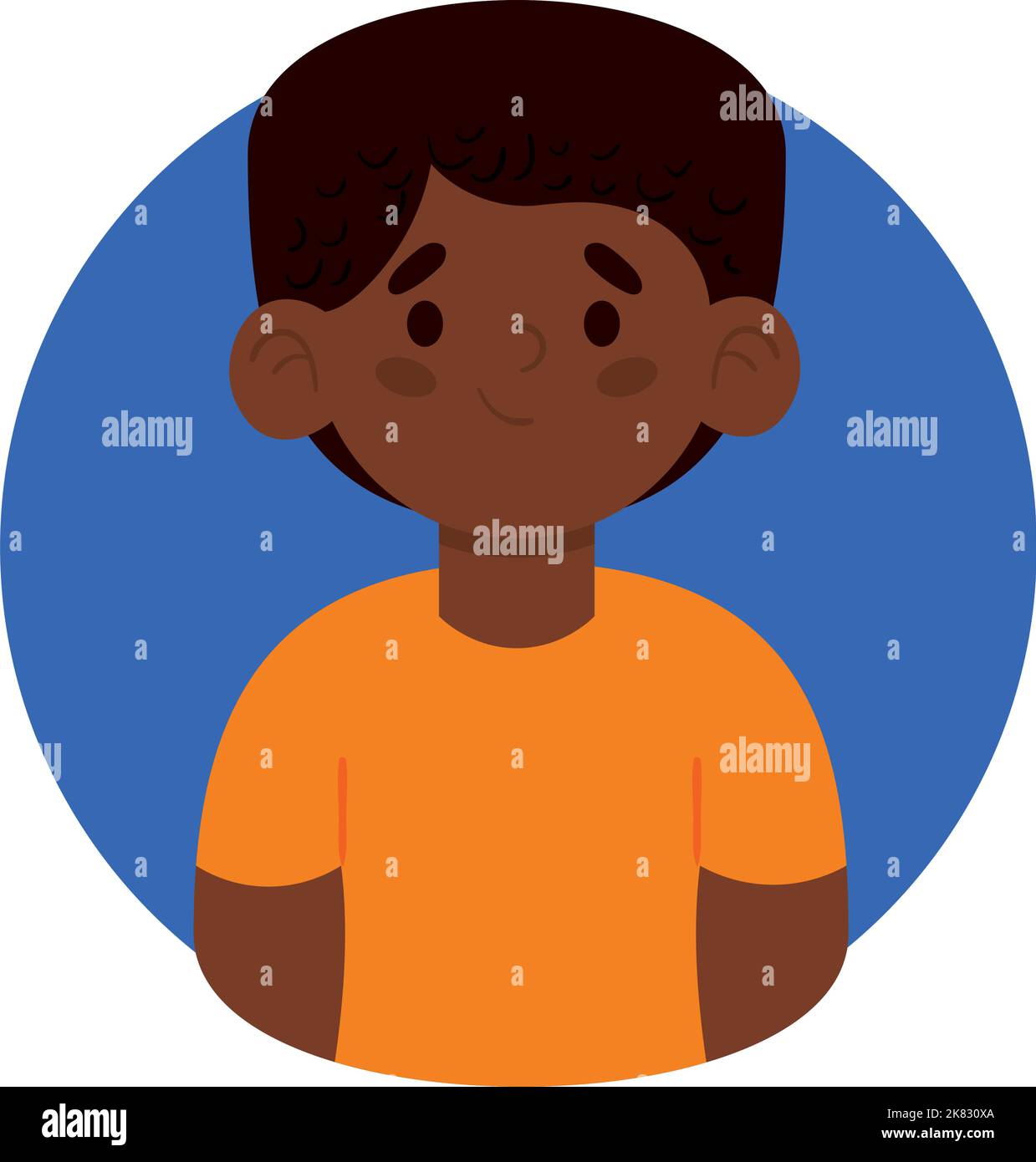 afro american boy avatar Stock Vector Image & Art - Alamy
