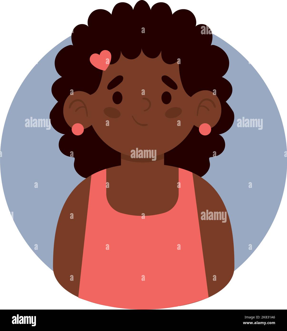 afro american girl avatar Stock Vector Image & Art - Alamy
