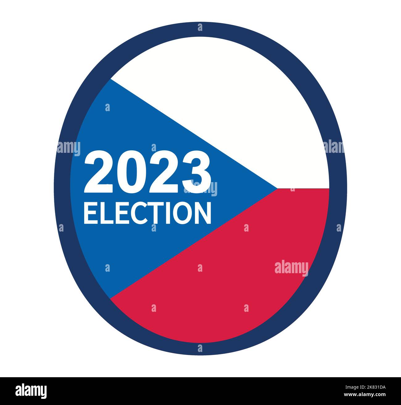 Czech Election Day 2023. President and Parliament. National Day Stock ...