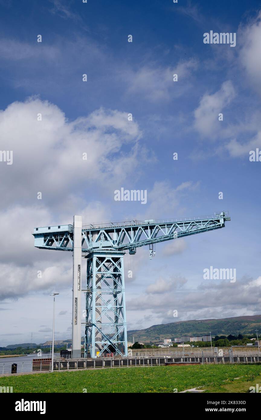 Titan tower crane in Clydebank Glasgow Scotland Stock Photo
