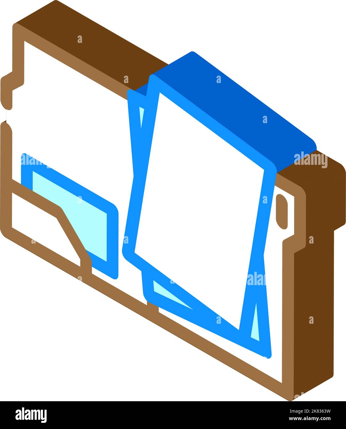 Project folder isometric icon hi-res stock photography and images - Alamy