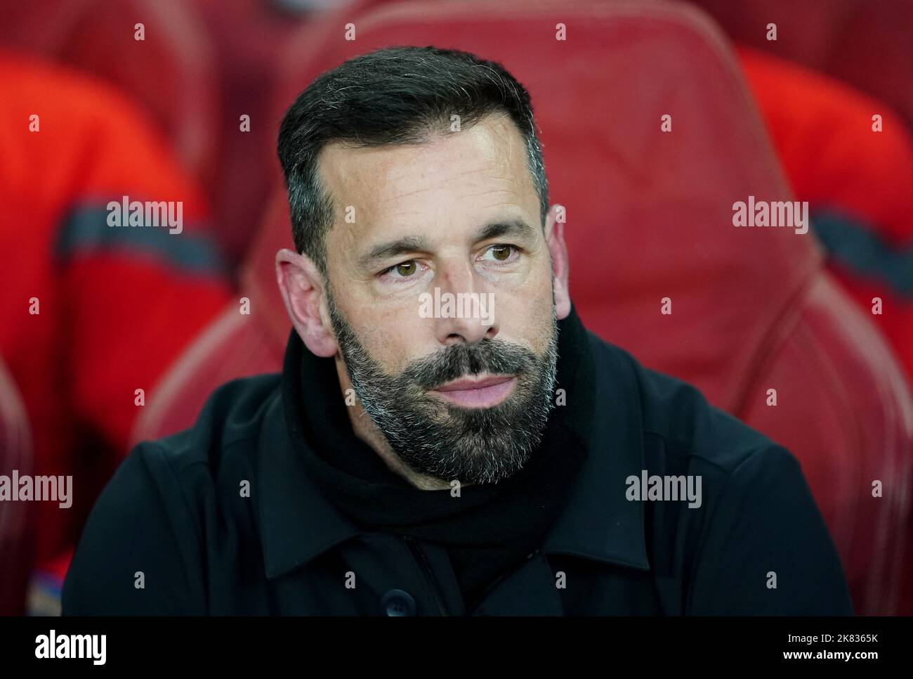 PSV Eindhoven manager Ruud van Nistelrooy before the UEFA Europa League, Group A match at Emirates Stadium, London. Picture date: Thursday October 20, 2022. Stock Photo