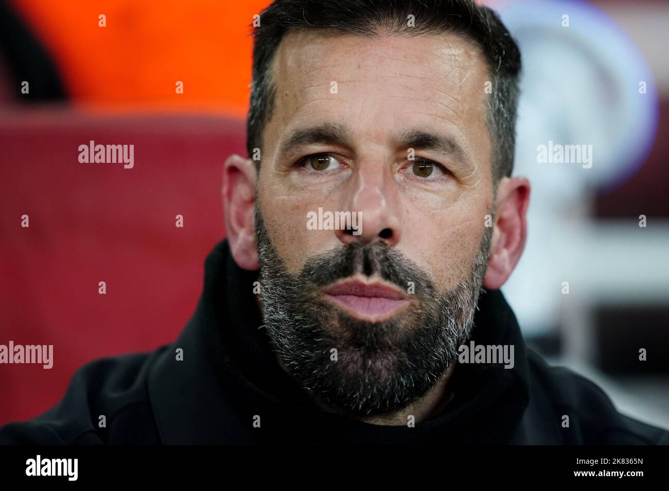 PSV Eindhoven manager Ruud van Nistelrooy before the UEFA Europa League, Group A match at Emirates Stadium, London. Picture date: Thursday October 20, 2022. Stock Photo