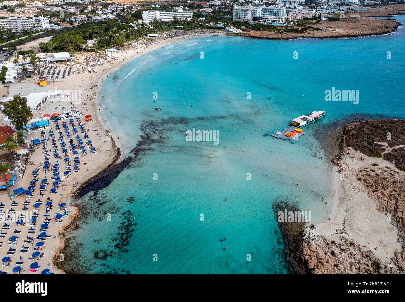 Aerial view of Nissi Beach, Ayia Napa, Cyprus Stock Photo Alamy