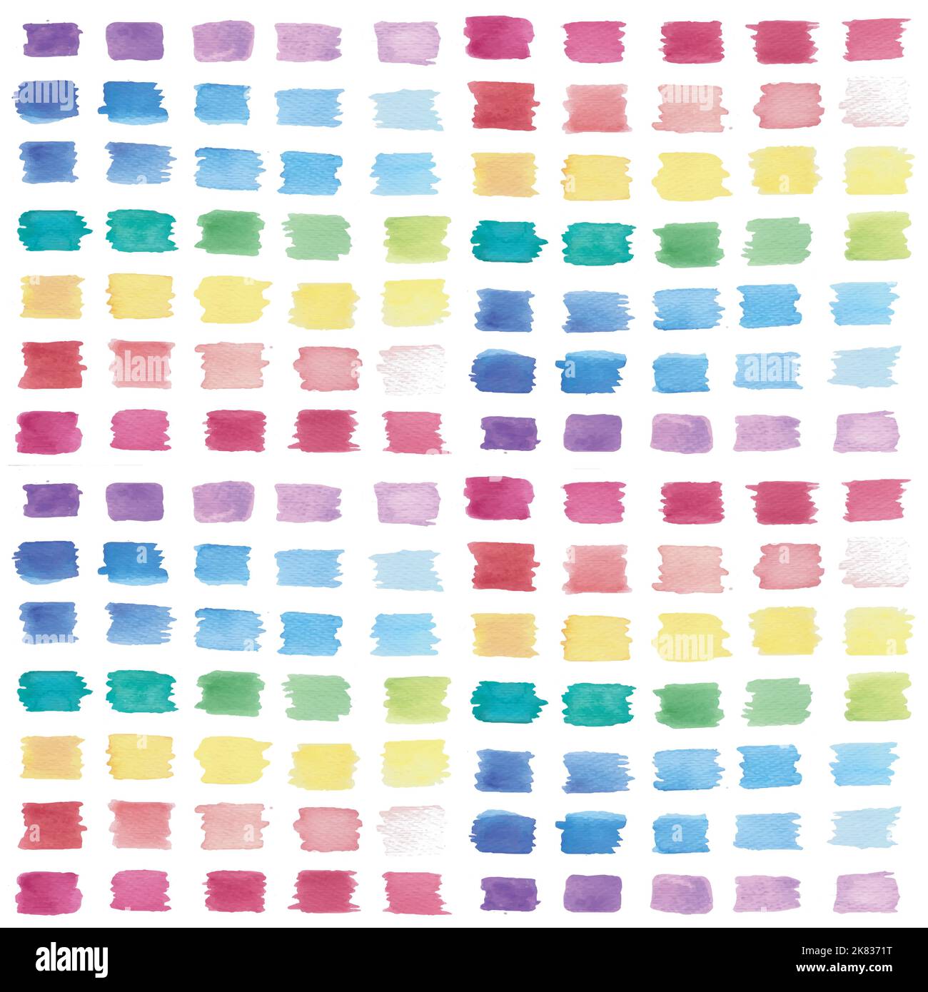 Watercolor paint swatches palette Stock Vector Image & Art Alamy