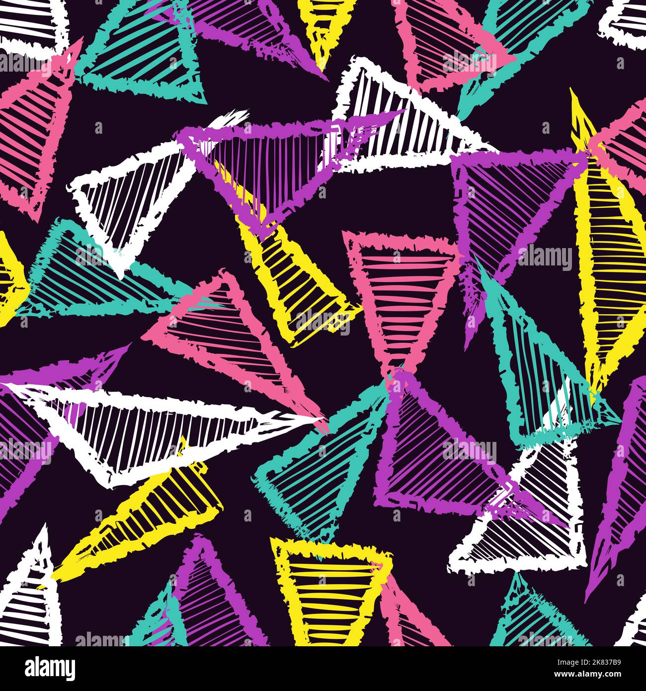 Abstract background neon triangles geometric Stock Vector Images - Alamy