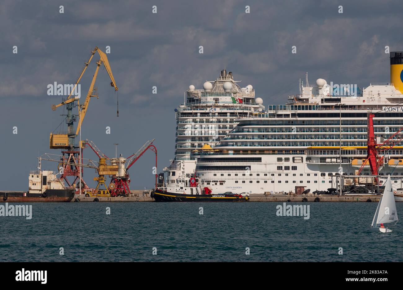 Port of Heraklion, Crete, Greece. 2022. Stock Photo