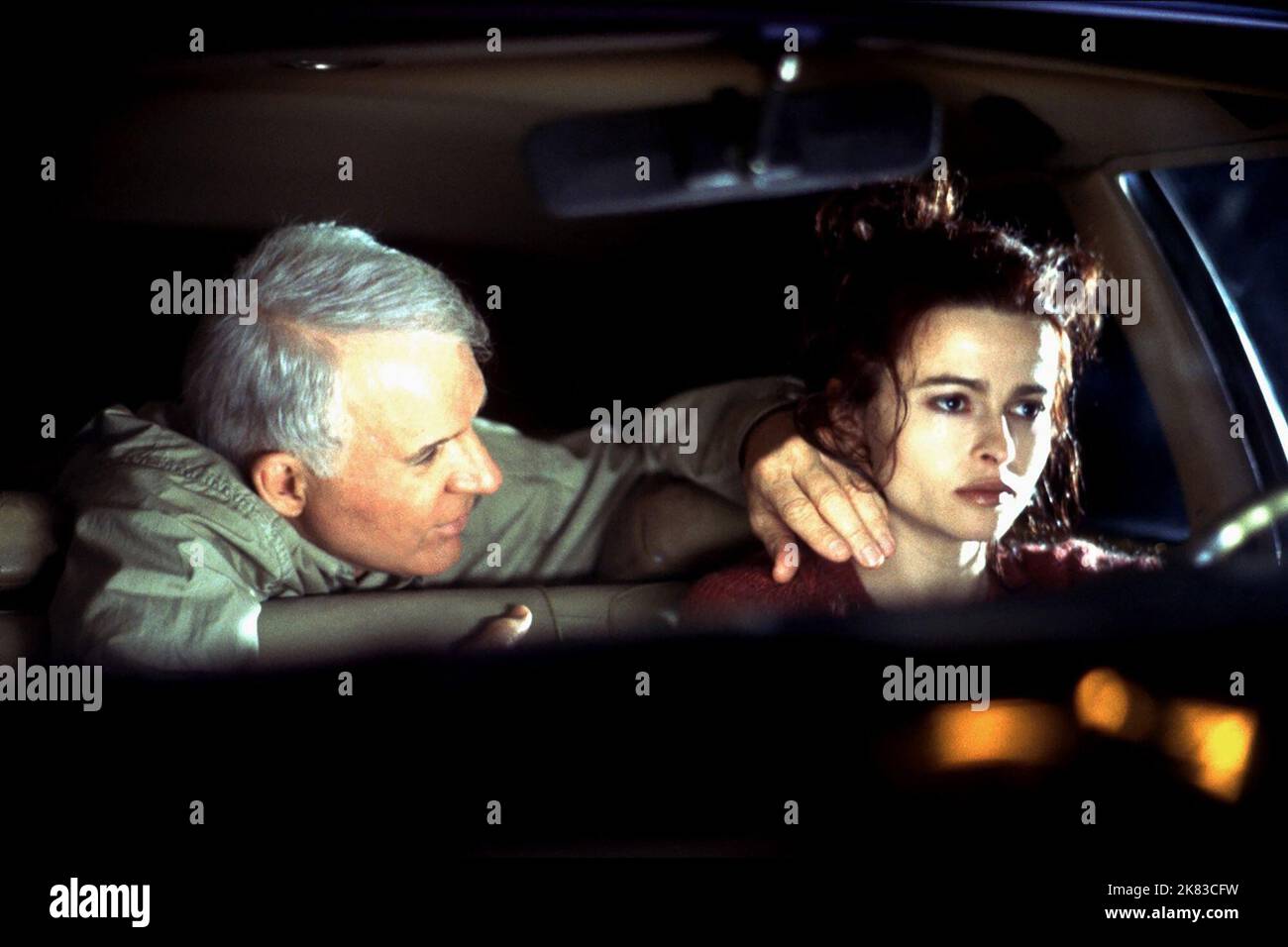 Steve Martin & Helena Bonham Carter Film: Novocaine (USA 2001) Characters: Frank Sangster & Susan  Director: David Atkins 08 September 2001   **WARNING** This Photograph is for editorial use only and is the copyright of ARTISAN ENTERTAINMENT and/or the Photographer assigned by the Film or Production Company and can only be reproduced by publications in conjunction with the promotion of the above Film. A Mandatory Credit To ARTISAN ENTERTAINMENT is required. The Photographer should also be credited when known. No commercial use can be granted without written authority from the Film Company. Stock Photo
