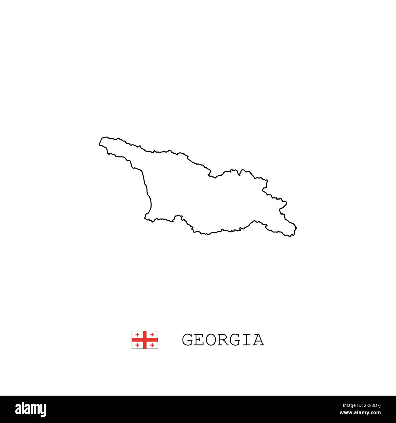 vector map outline, line, linear. black map on white