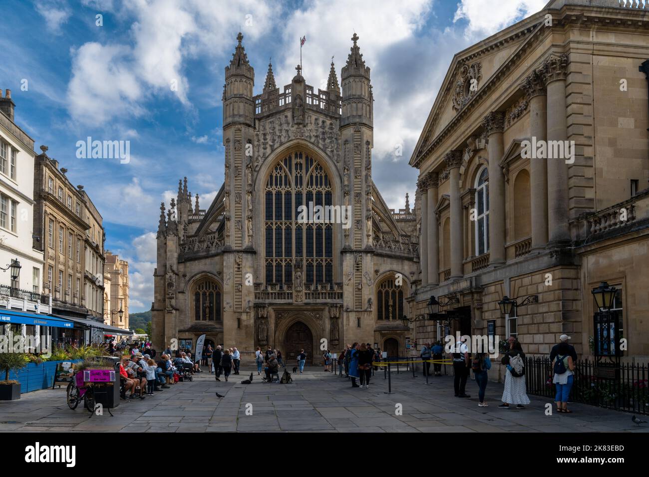 Bath, United Kingdom 31 August, 2022 downtown Bath with the