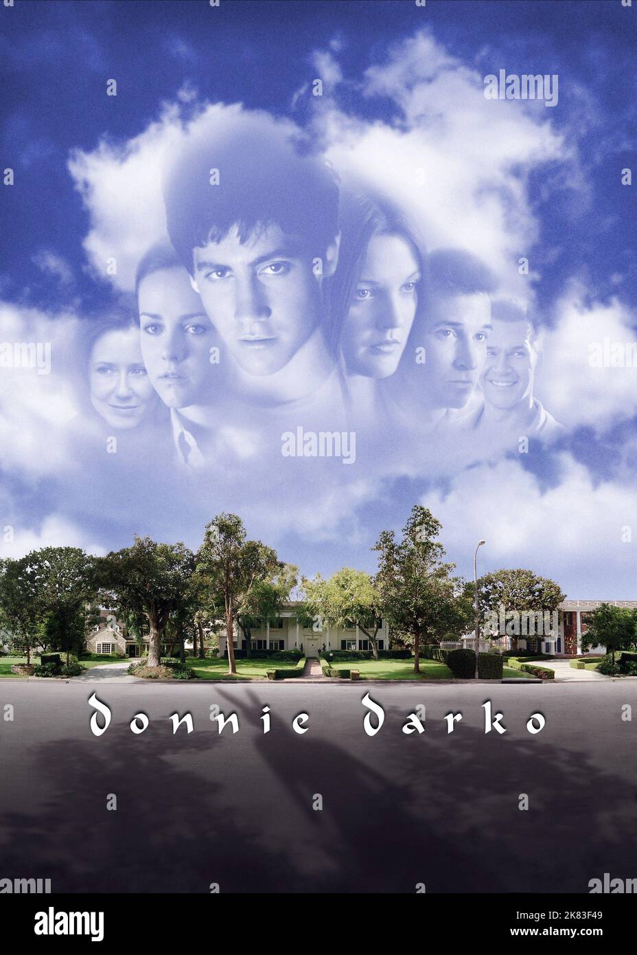 Movie Poster Film: Donnie Darko (USA 2001)   Director: Richard Kelly 19 January 2001   **WARNING** This Photograph is for editorial use only and is the copyright of 20TH CENTURY FOX and/or the Photographer assigned by the Film or Production Company and can only be reproduced by publications in conjunction with the promotion of the above Film. A Mandatory Credit To 20TH CENTURY FOX is required. The Photographer should also be credited when known. No commercial use can be granted without written authority from the Film Company. Stock Photo