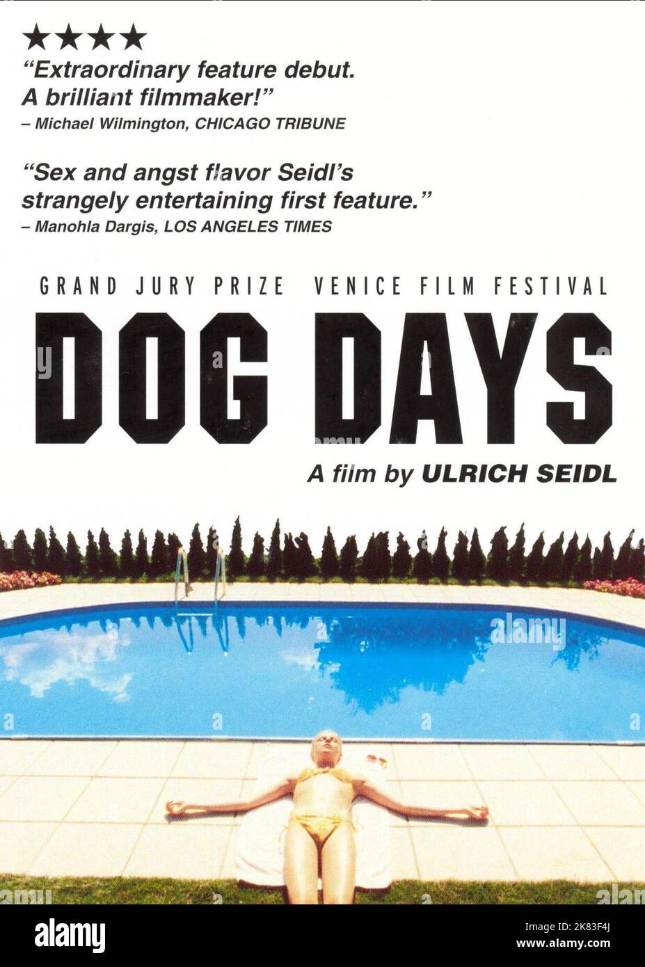 Movie Poster Film: Dog Days; Hundstage (2001)   Director: Ulrich Seidl 03 September 2001   **WARNING** This Photograph is for editorial use only and is the copyright of ALLEGRO FILM and/or the Photographer assigned by the Film or Production Company and can only be reproduced by publications in conjunction with the promotion of the above Film. A Mandatory Credit To ALLEGRO FILM is required. The Photographer should also be credited when known. No commercial use can be granted without written authority from the Film Company. Stock Photo