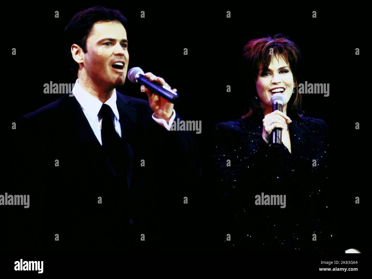 Donny Osmond & Marie Osmond Film: Inside The Osmonds (2001) Characters: Himself & Herself  Director: Neill Fearnley 05 February 2001   **WARNING** This Photograph is for editorial use only and is the copyright of ABC and/or the Photographer assigned by the Film or Production Company and can only be reproduced by publications in conjunction with the promotion of the above Film. A Mandatory Credit To ABC is required. The Photographer should also be credited when known. No commercial use can be granted without written authority from the Film Company. Stock Photo