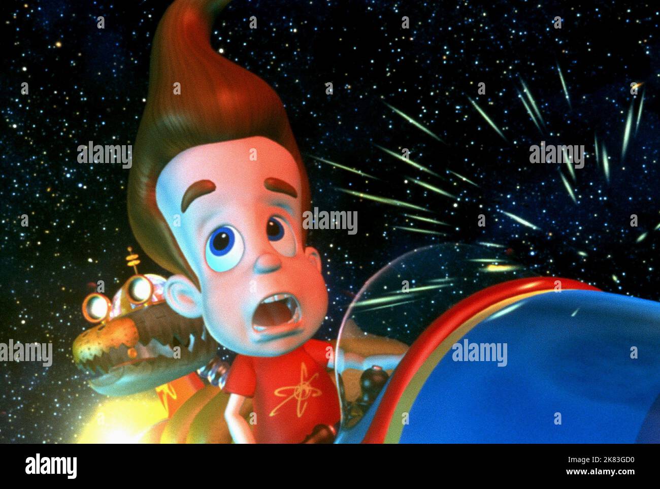 Jimmy & Goddard Film: Jimmy Neutron: Boy Genius (2001) Characters: & Goddard  09 December 2001   **WARNING** This Photograph is for editorial use only and is the copyright of PARAMOUNT and/or the Photographer assigned by the Film or Production Company and can only be reproduced by publications in conjunction with the promotion of the above Film. A Mandatory Credit To PARAMOUNT is required. The Photographer should also be credited when known. No commercial use can be granted without written authority from the Film Company. Stock Photo
