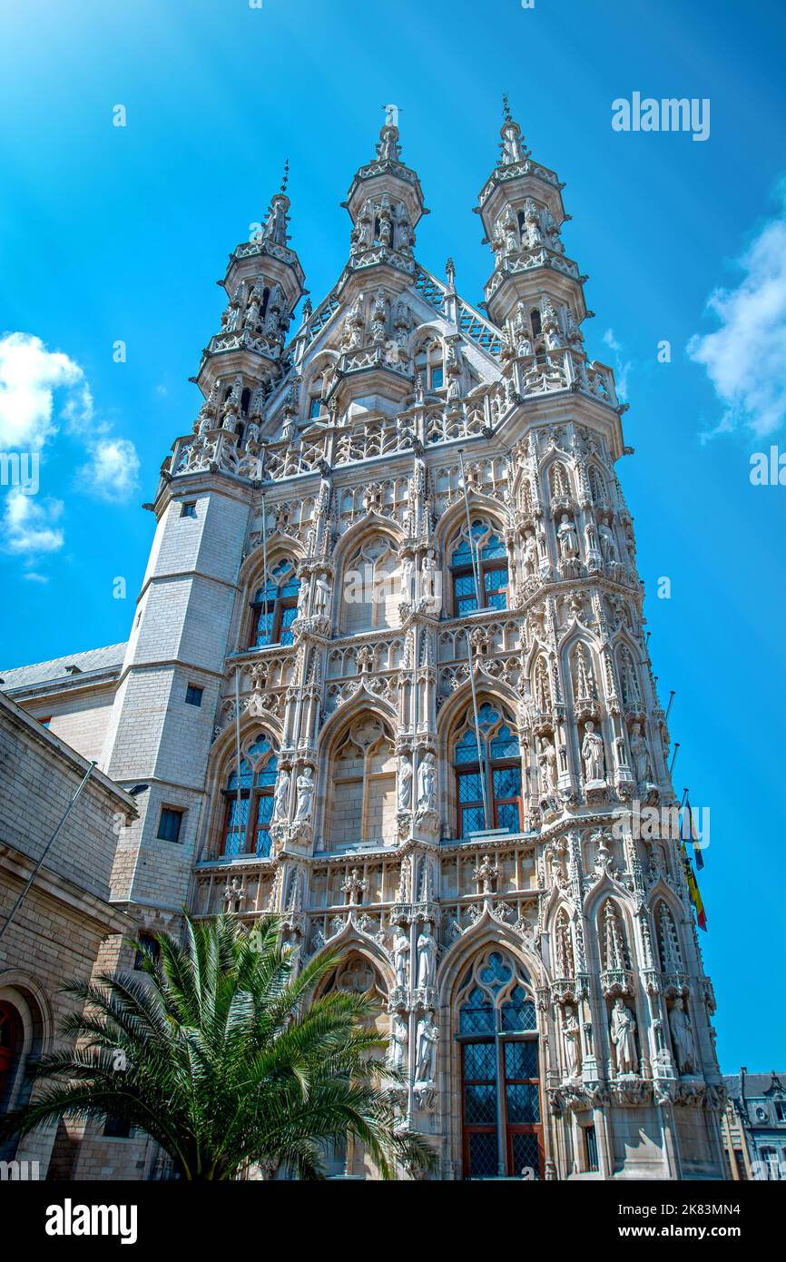 Leuven / Louvain, Belgium, built between 1439 and 1463 in in a Brabantian late-Gothic style Stock Photo