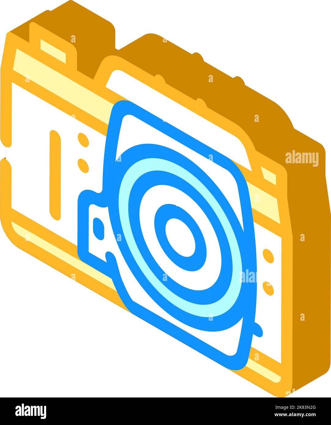 photo camera retro gadget isometric icon vector illustration Stock ...