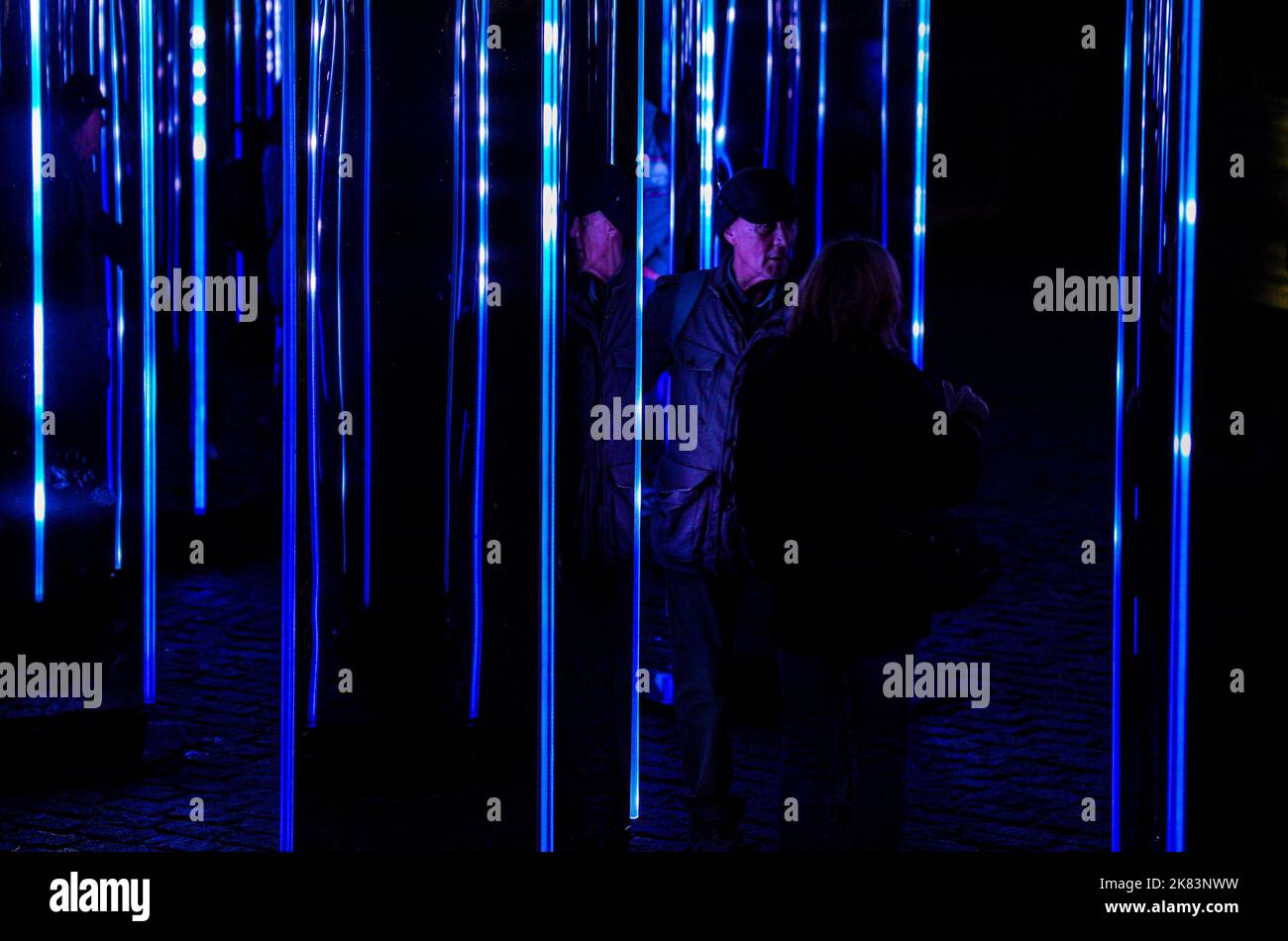 Continuum part of the River of Light Festival in Liverpool. Picture