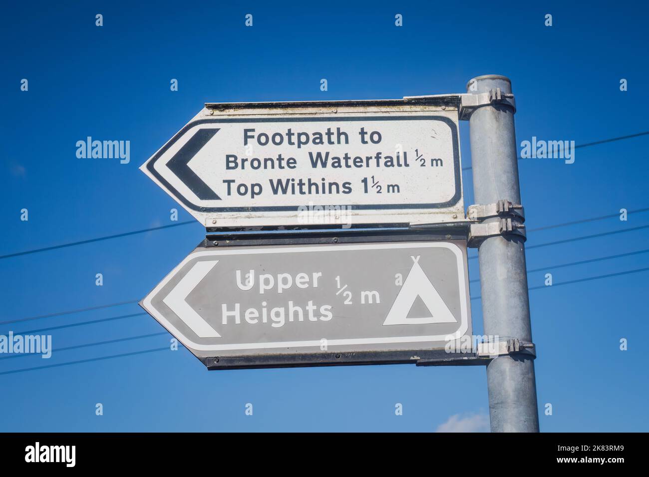 Bronte way sign hi-res stock photography and images - Alamy
