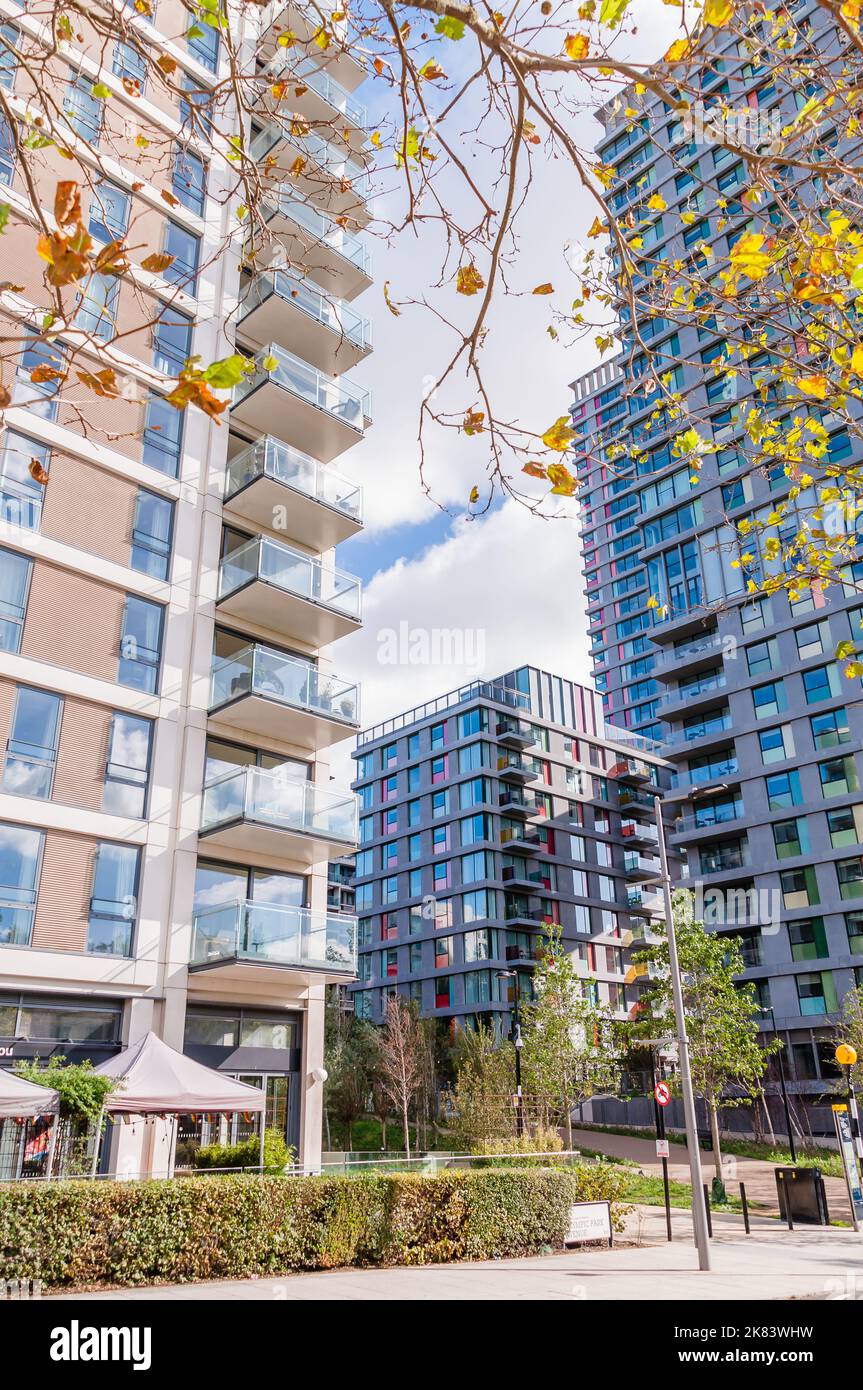 New housing development at East village E20 on the former Olympic