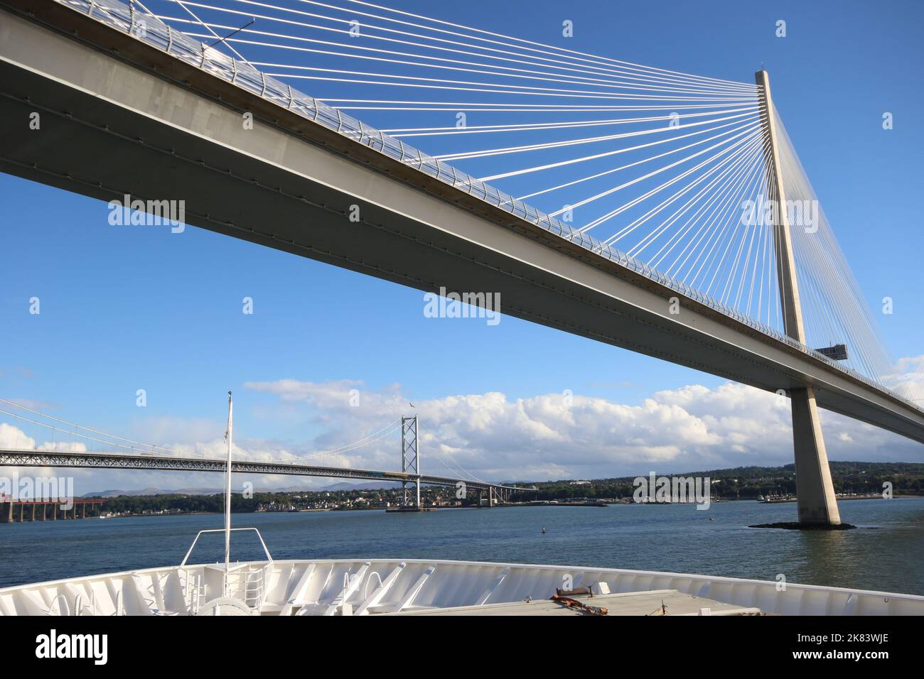 The Three Bridges of Edinburgh, Scotland Stock Photo