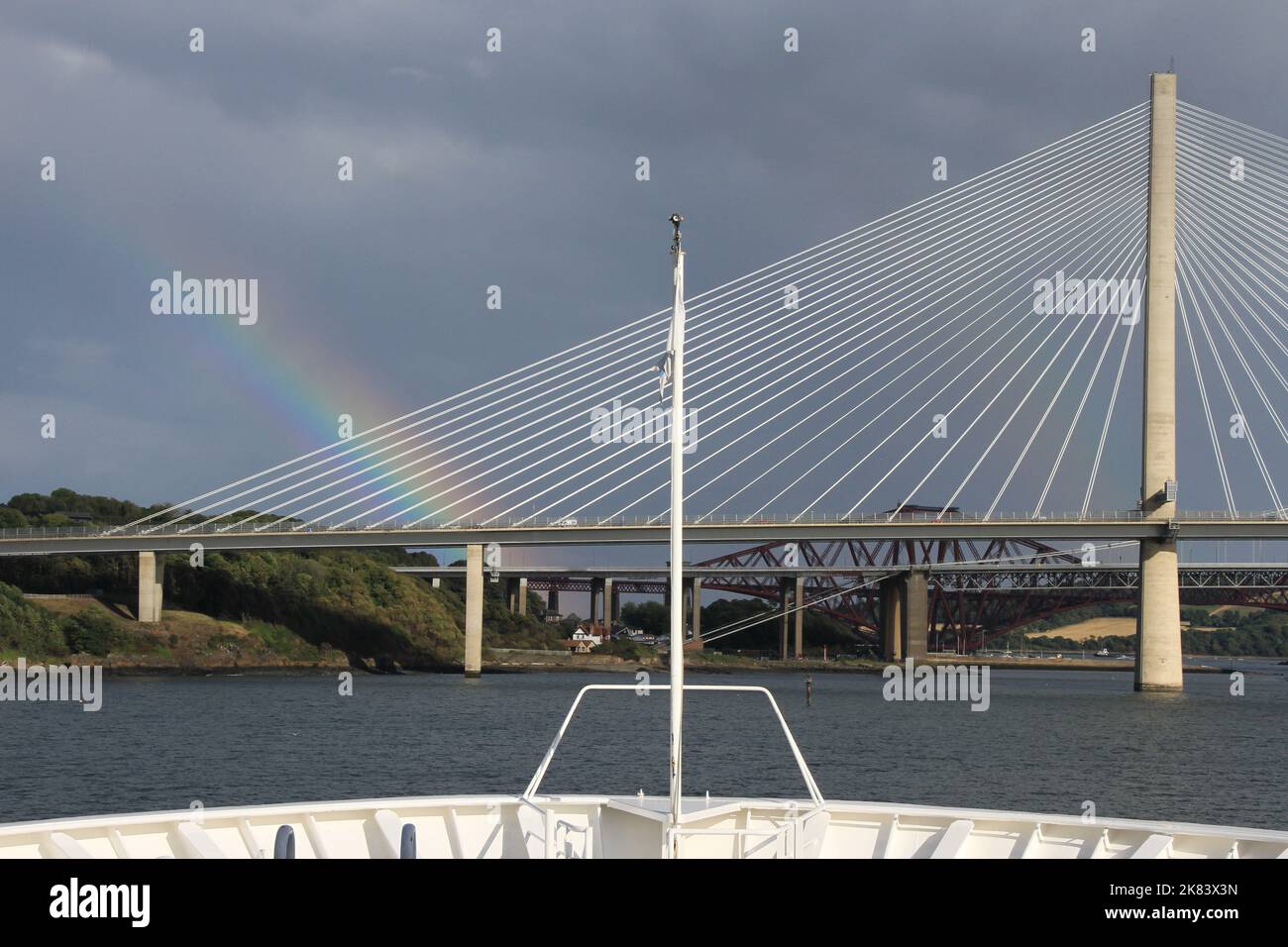 The Three Bridges of Edinburgh, Scotland Stock Photo