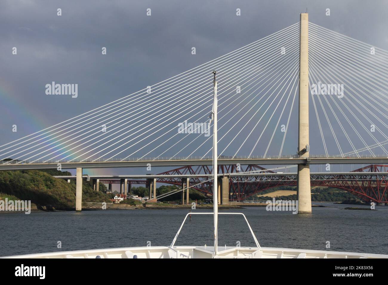 The Three Bridges of Edinburgh, Scotland Stock Photo