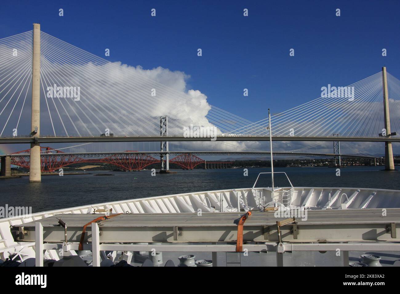 The Three Bridges of Edinburgh, Scotland Stock Photo