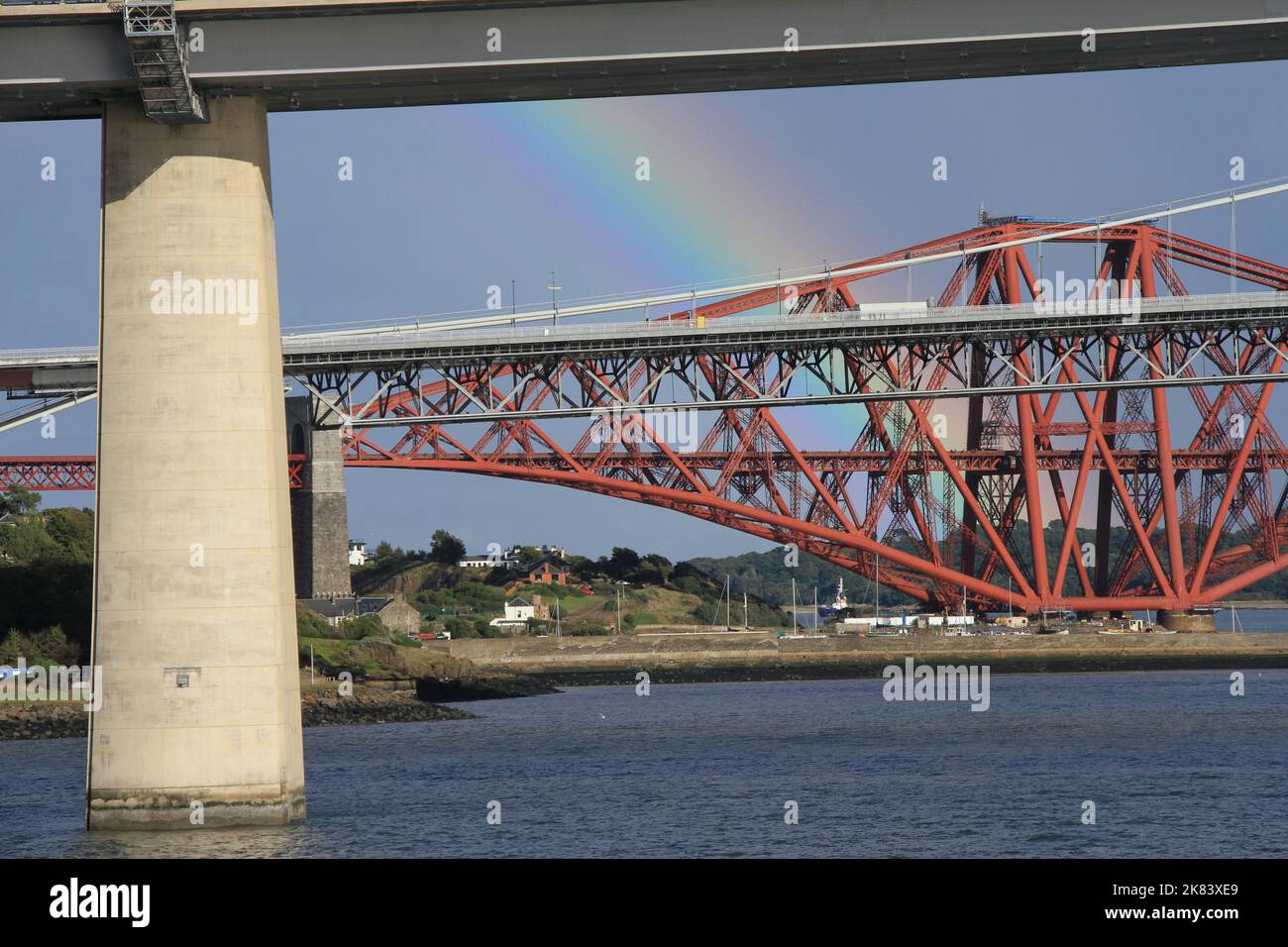 The Three Bridges of Edinburgh, Scotland Stock Photo