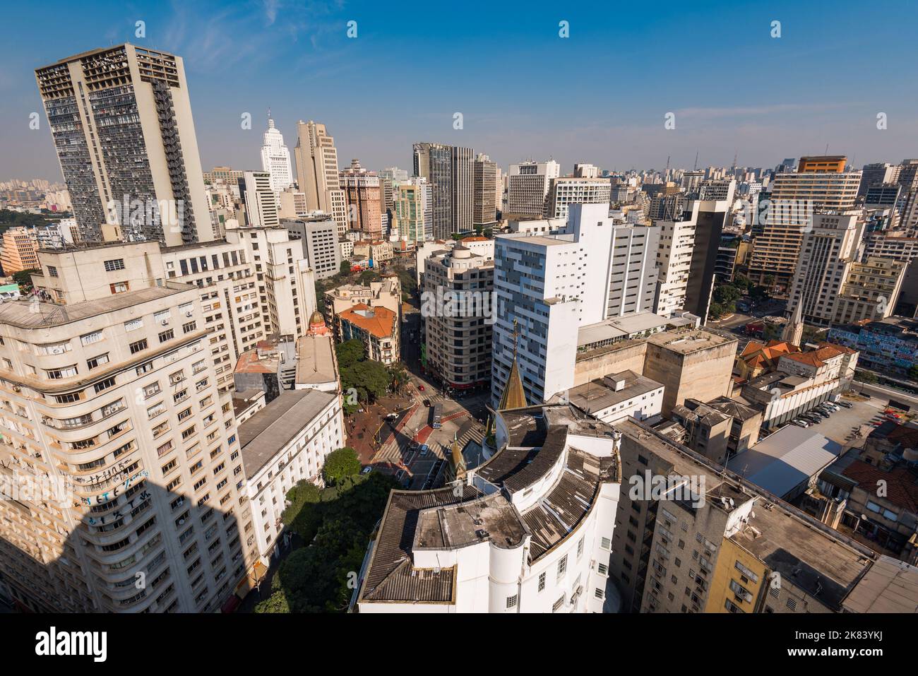 High Rise Buildings of Sao Paulo City Downtown Stock Photo - Alamy