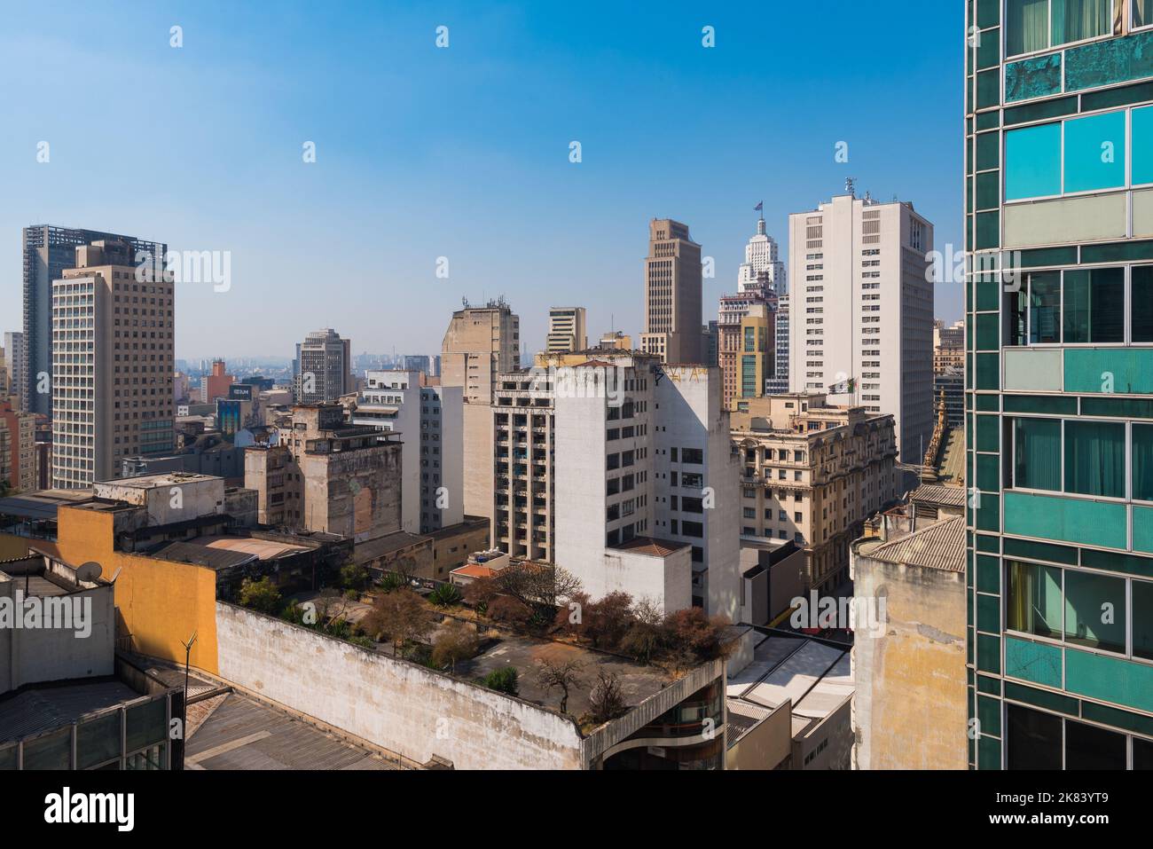 High Rise Buildings of Sao Paulo City Downtown Stock Photo - Alamy