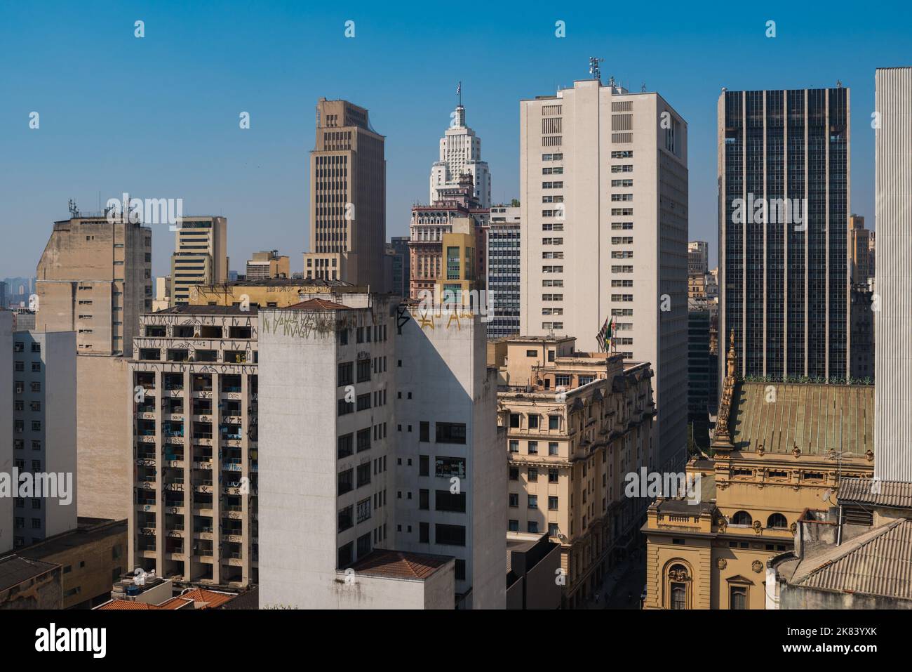 High Rise Buildings of Sao Paulo City Downtown Stock Photo - Alamy
