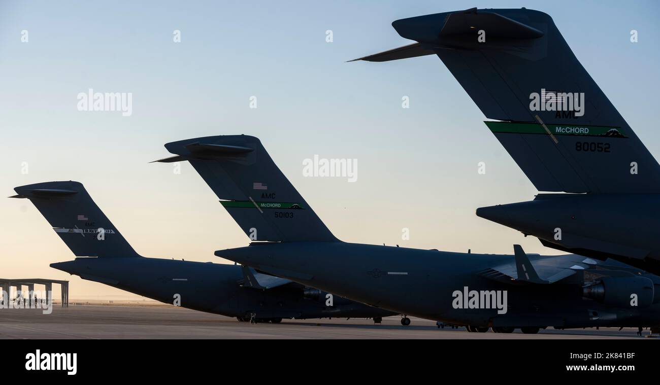 Maintenance professionals from Joint Base LewisMcChord, WA, prepare C
