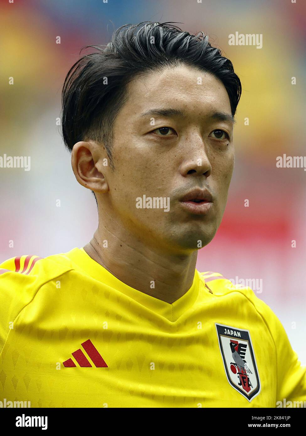 DUSSELDORF - Japan goalkeeper Shuichi Gonda during the International Friendly match between Japan and United States at the Dusseldorf Arena on September 23, 2022 in Dusseldorf, Germany. ANP | Dutch Height | Maurice van Steen Stock Photo