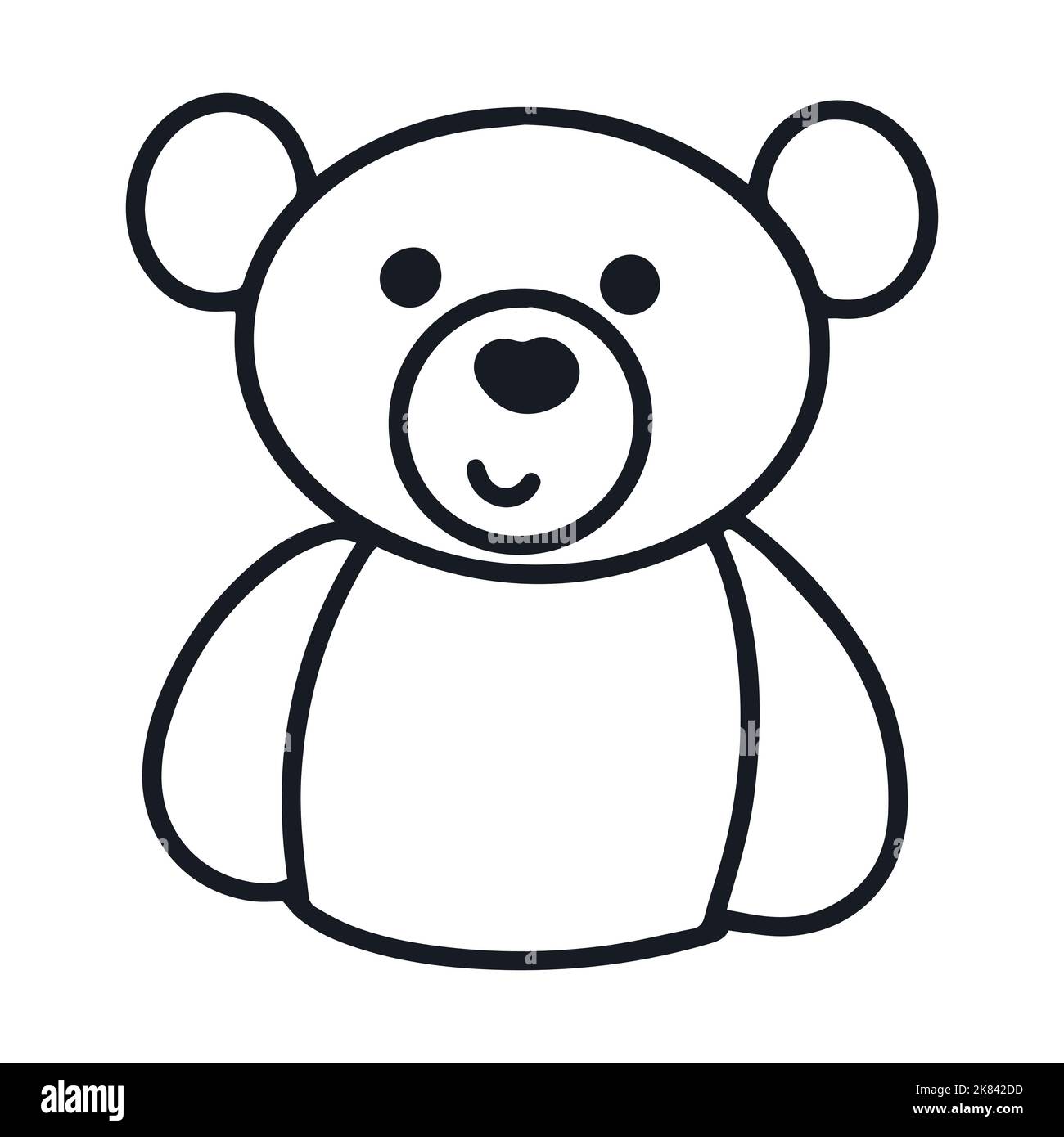 teddy-bear-character-doodle-illustration-stock-vector-image-art-alamy