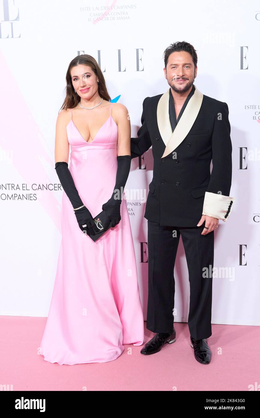 Madrid. Spain. 20221020,  Manuel Carrasco, Almudena Navalon attends Elle Magazine 'Cancer Ball' Charity Dinner at Royal Theatre on October 20, 2022 in Madrid, Spain Credit: MPG/Alamy Live News Stock Photo