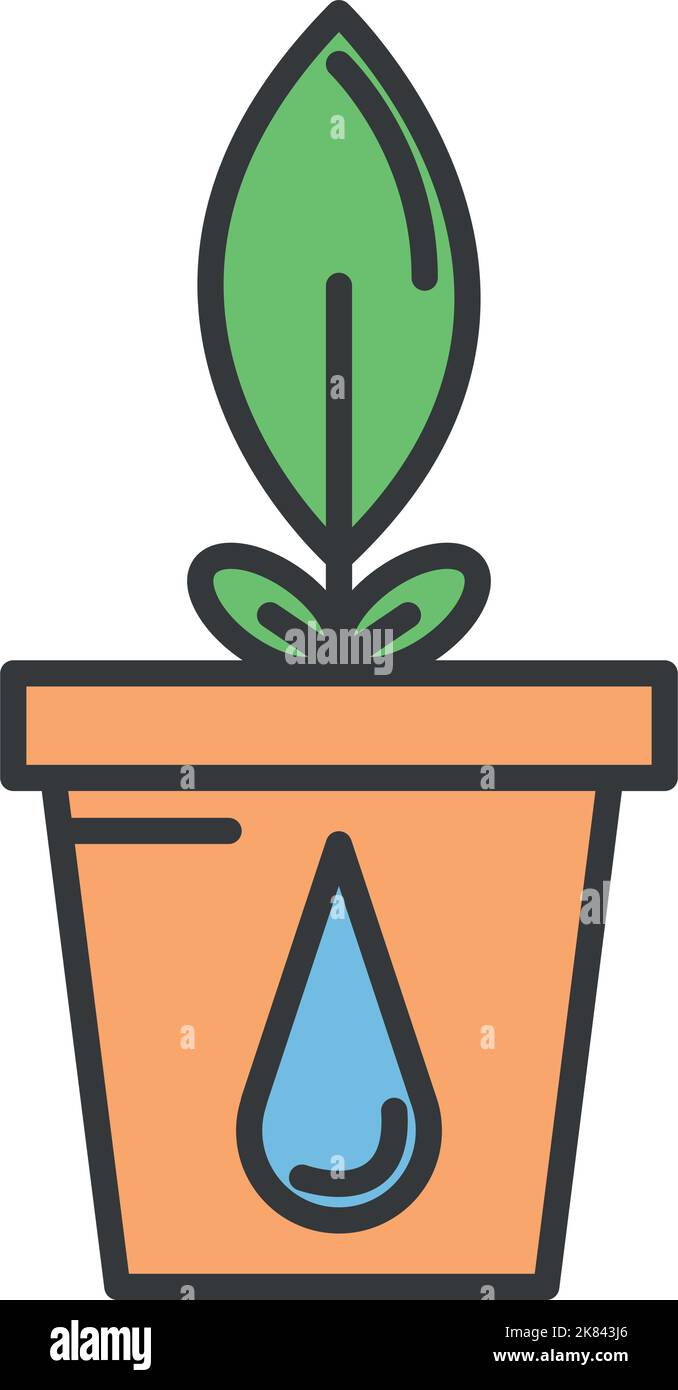 potted plant ecology icon Stock Vector Image & Art - Alamy
