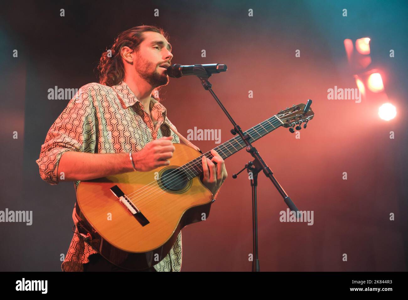 Madrid, Spain. 20th Oct, 2022. Singer Alvaro Soler performs during the 'tu Piel Tour' concert at the Principe Pío Music Station in Madrid. Credit: SOPA Images Limited/Alamy Live News Stock Photo