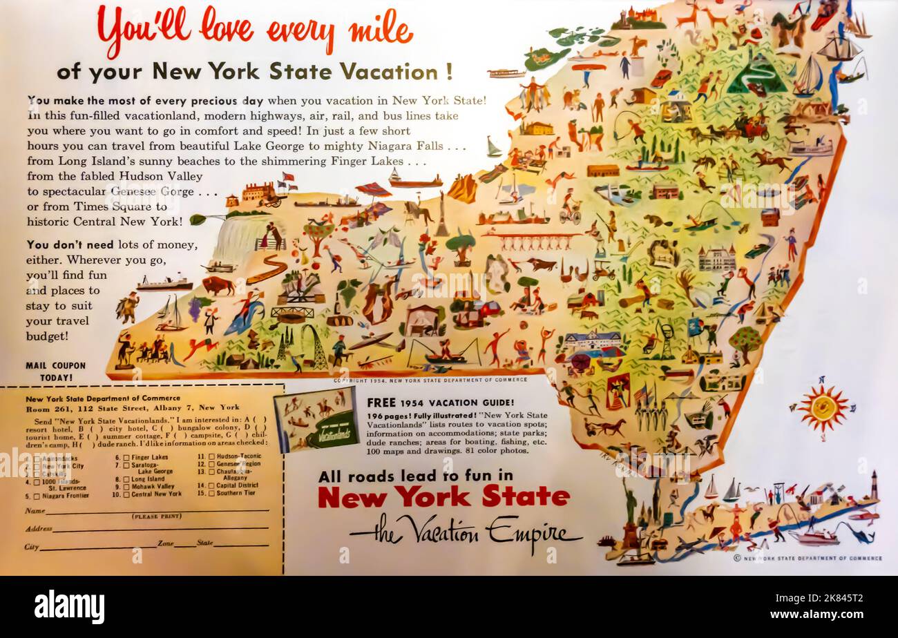 United states 1950s map hi-res stock photography and images - Alamy